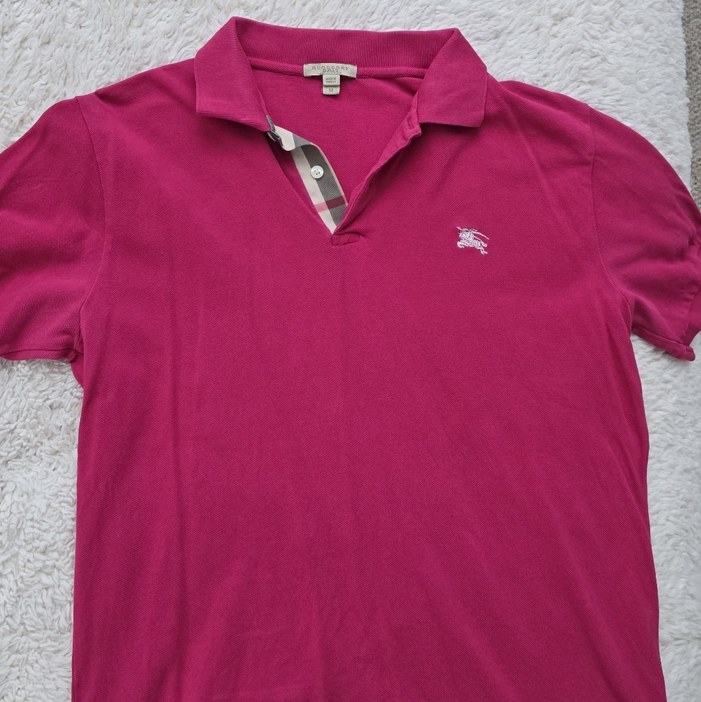 Burberry Fuchsia Polo Shirt